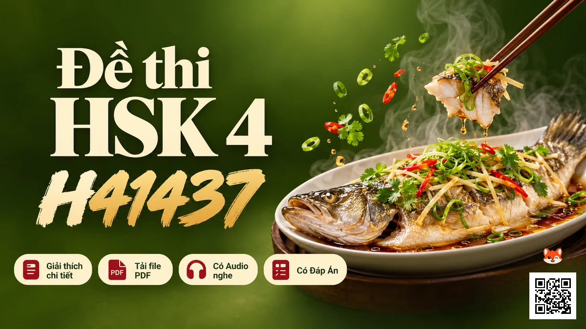 Đề Thi Mẫu Chuẩn Quốc Gia HSK 3.0 — HSK 3 (Mã Đề H33002) — PDF, Audio & Đáp Án Chi Tiết - FoxHSK