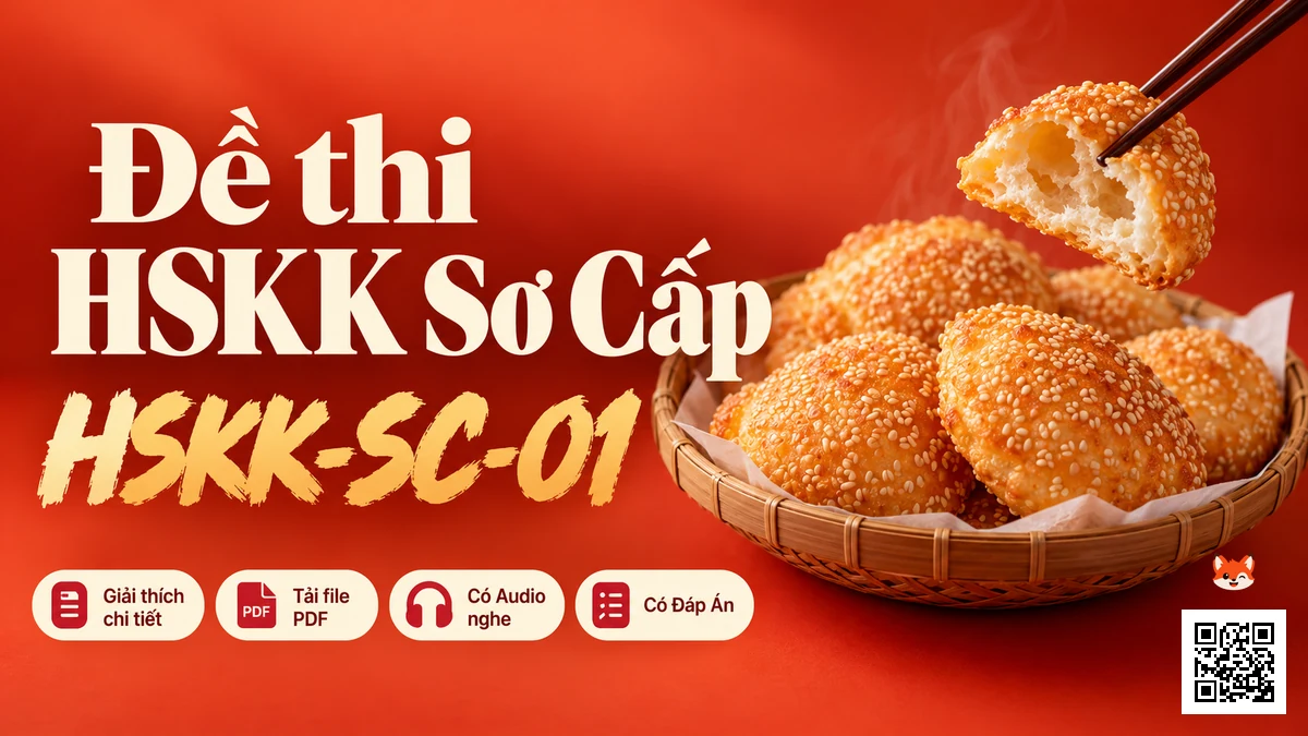 Đề thi Khẩu Ngữ HSKK mã HSKK-SC PDF có đáp án & Audio (Mới nhất) - FoxHSK