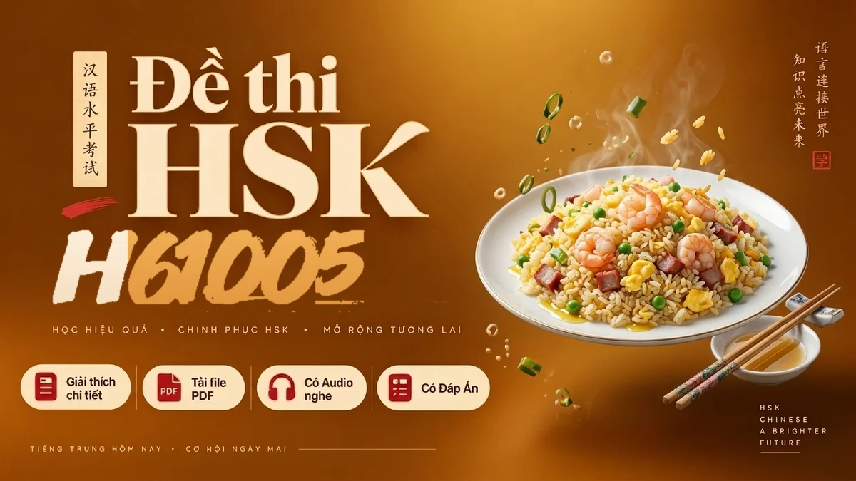 Đề thi HSK 6 mã H61005 PDF có đáp án & Audio (Mới nhất) - FoxHSK