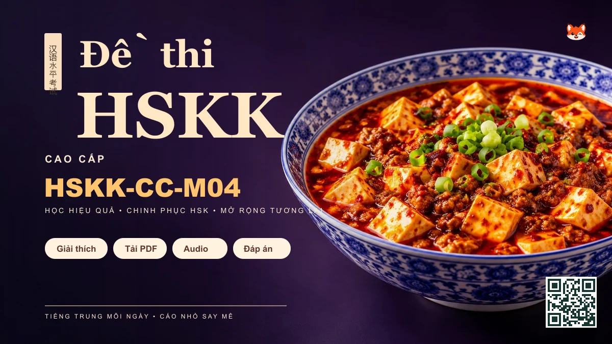 Đề Thi Mẫu Chuẩn Quốc Gia HSK 7–9 CTI Số 1 (98 Câu HSK 3.0 Toàn Diện) — PDF, Audio & Đáp Án Chi Tiết - FoxHSK
