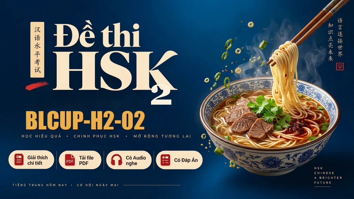 Đề Thi HSK 7–9 Sách Bắc Đại (PKU) – Đề 1 (98 câu) — PDF, Audio & Đáp Án Chi Tiết - FoxHSK