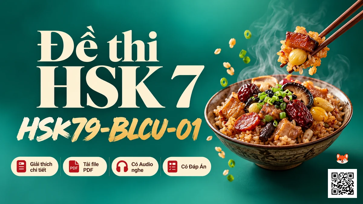 Đề Thi Mô Phỏng HSK 7–9 Chuẩn BLCU (Bộ Đề 01) — PDF, Audio & Đáp Án Chi Tiết - FoxHSK