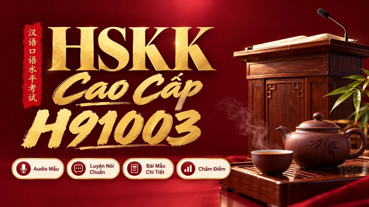 Đề Thi Khẩu Ngữ HSKK Cao Cấp — Mã Đề H91001 (Hanban Chuẩn Hóa) - FoxHSK