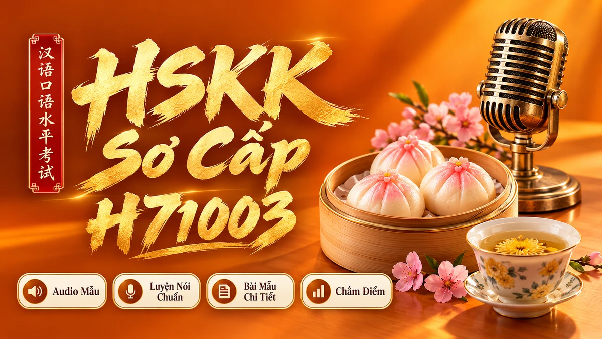 Đề Thi Khẩu Ngữ HSKK Sơ Cấp — Mã Đề H71001 (Hanban Chuẩn Hóa) - FoxHSK
