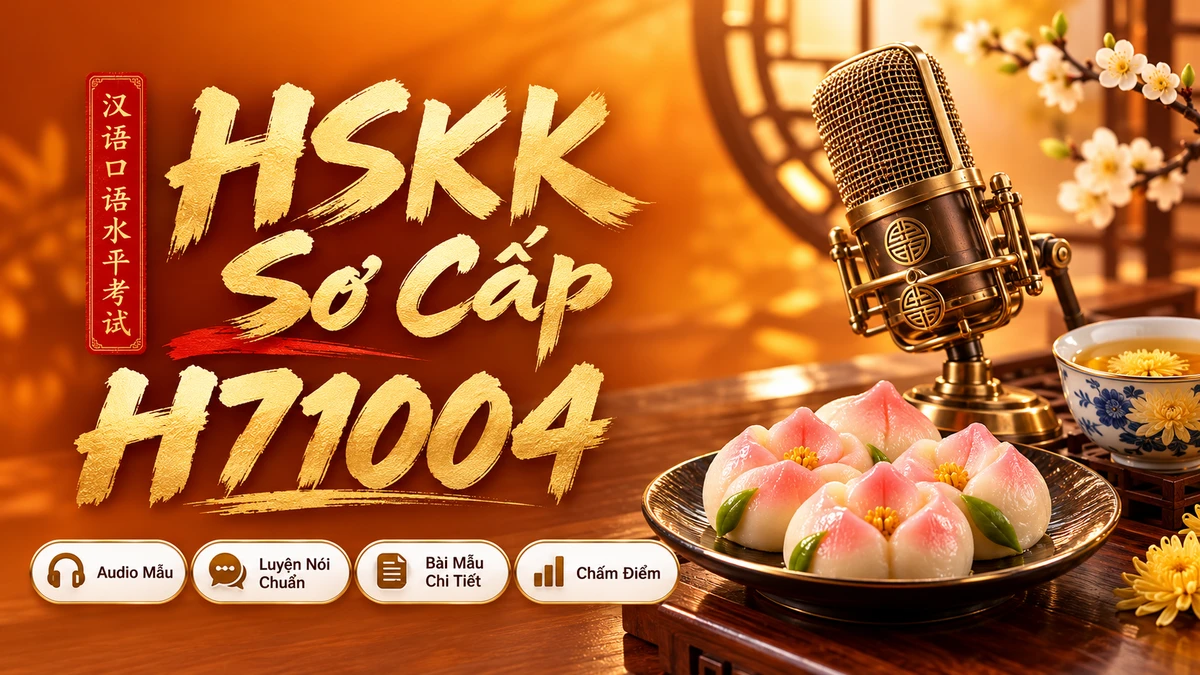 Đề Thi Khẩu Ngữ HSKK Sơ Cấp — Mã Đề H71002 (Hanban Chuẩn Hóa) - FoxHSK