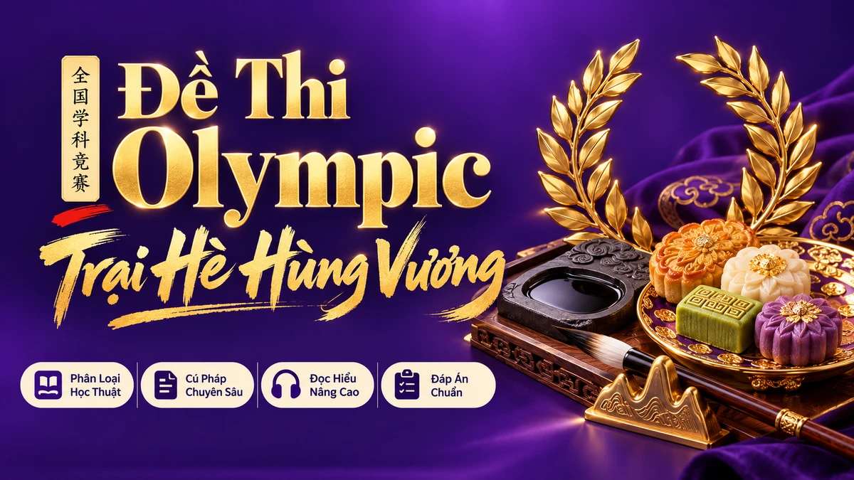 Đề Thi Olympic Trại Hè Hùng Vương Môn Tiếng Trung Khối Trường Chuyên - FoxHSK