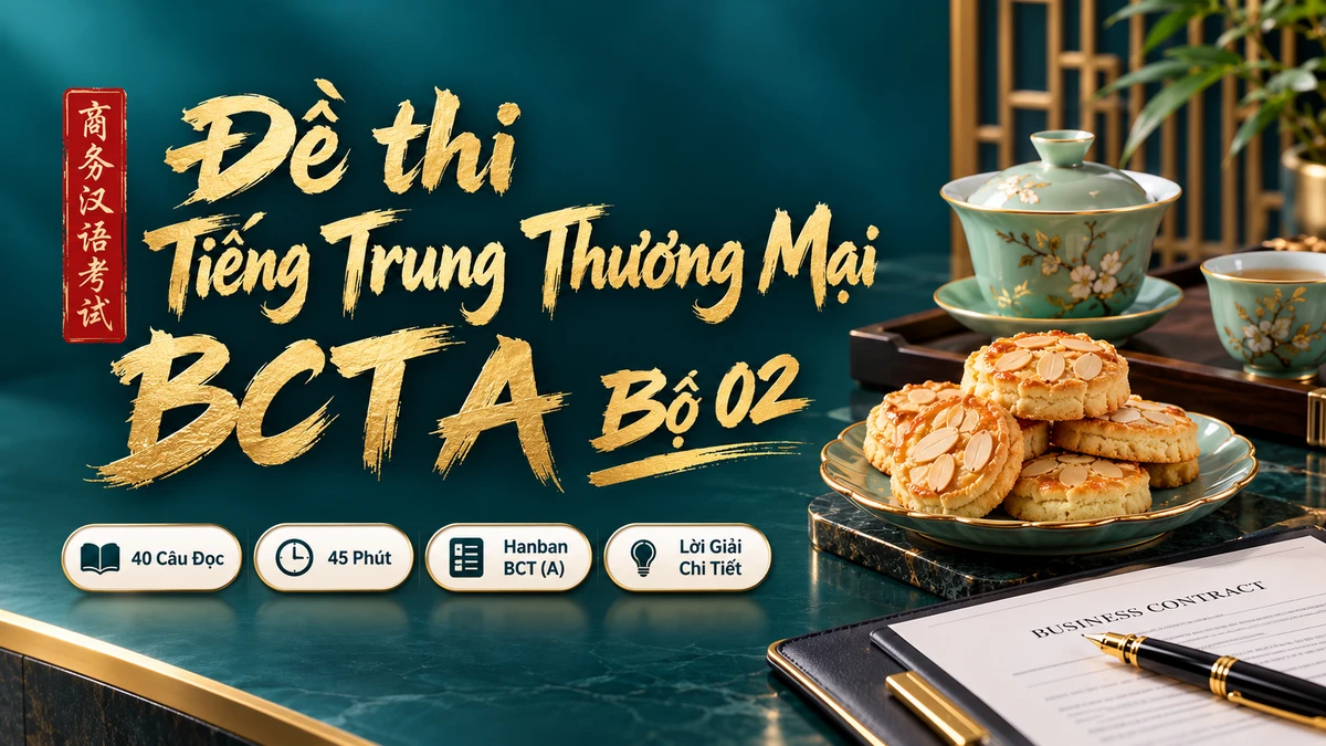 Đề Thi Tiếng Trung Thương Mại BCT A Mã Đề 02 - FoxHSK