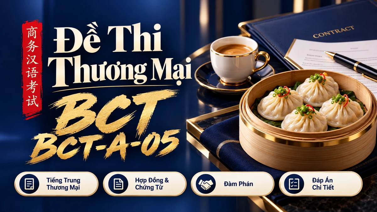 Đề Thi Tiếng Trung Thương Mại BCT A — Mã Đề 05 (Sơ Trung Cấp) - FoxHSK