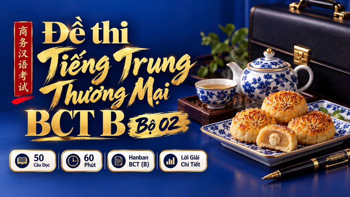 Đề Thi Tiếng Trung Thương Mại BCT B Mã Đề 02 (Cao Cấp) - FoxHSK