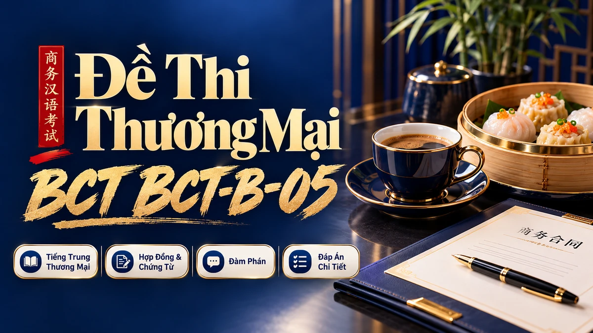 Đề Thi Tiếng Trung Thương Mại BCT B — Mã Đề 05 (Cao Cấp) - FoxHSK