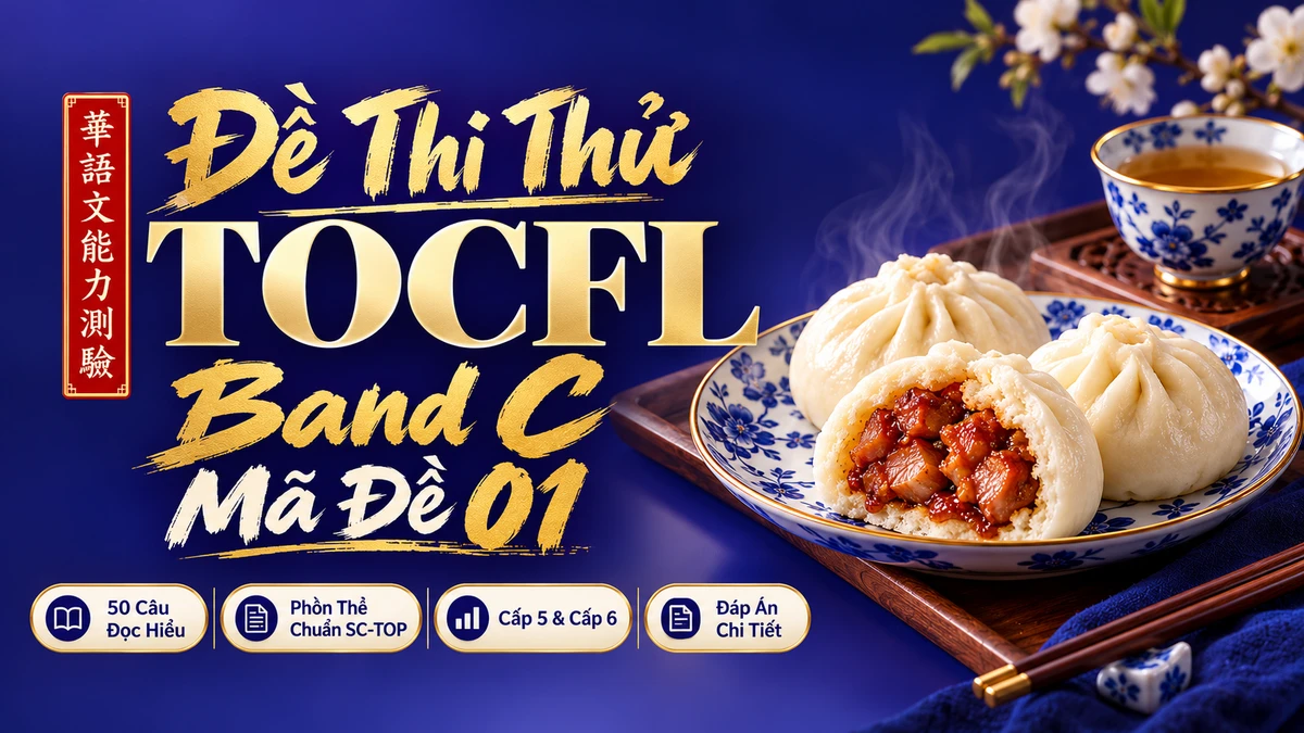 Đề Thi Năng Lực Hoa Ngữ TOCFL Band C (Cấp 5 & 6) — Bộ Đề 03 - FoxHSK
