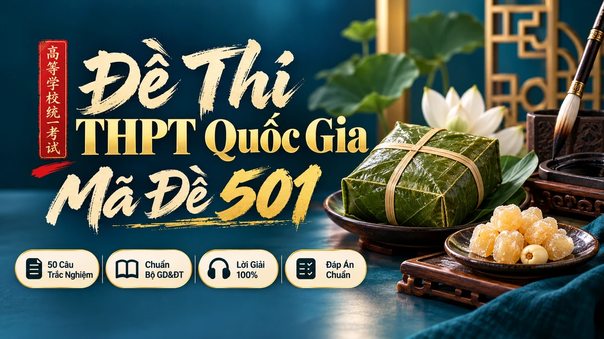 Đề Thi Chính Thức Tốt Nghiệp THPT Tiếng Trung — Mã Đề 501 - FoxHSK