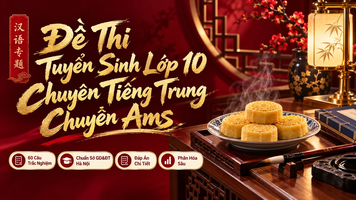 Đề Thi Tuyển Sinh Lớp 10 Chuyên Tiếng Trung THPT Chuyên Hà Nội - Amsterdam - FoxHSK