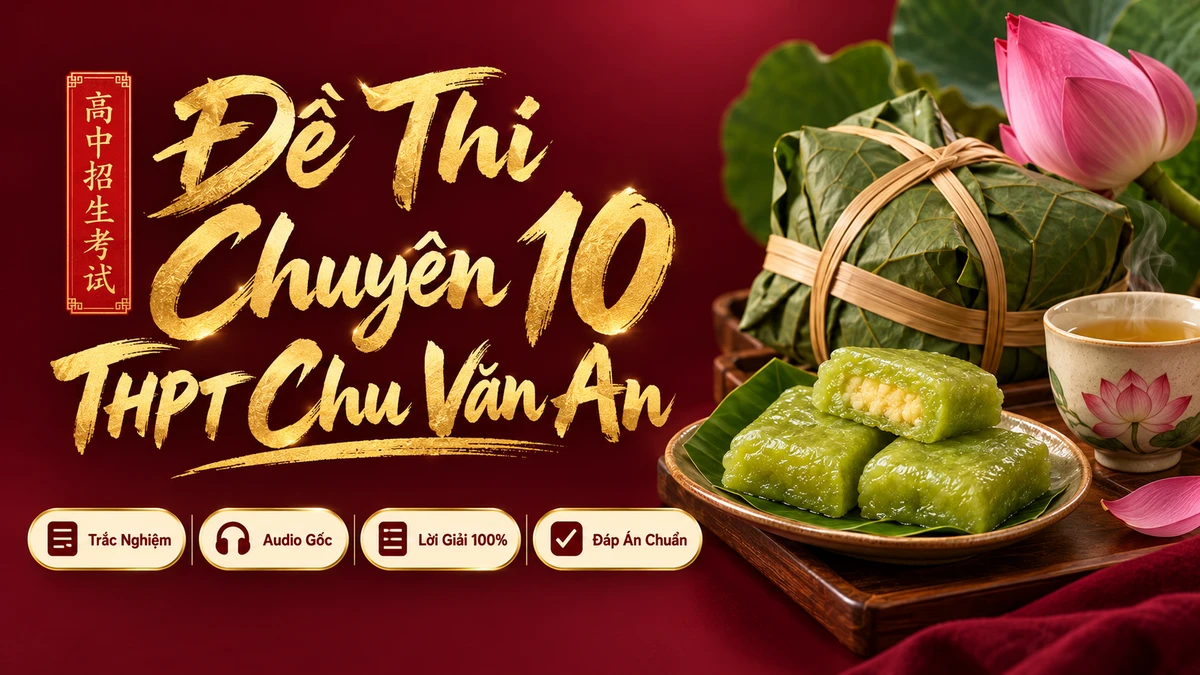 Đề Thi Tuyển Sinh Lớp 10 Chuyên Tiếng Trung — THPT Chu Văn An (Hà Nội) - FoxHSK