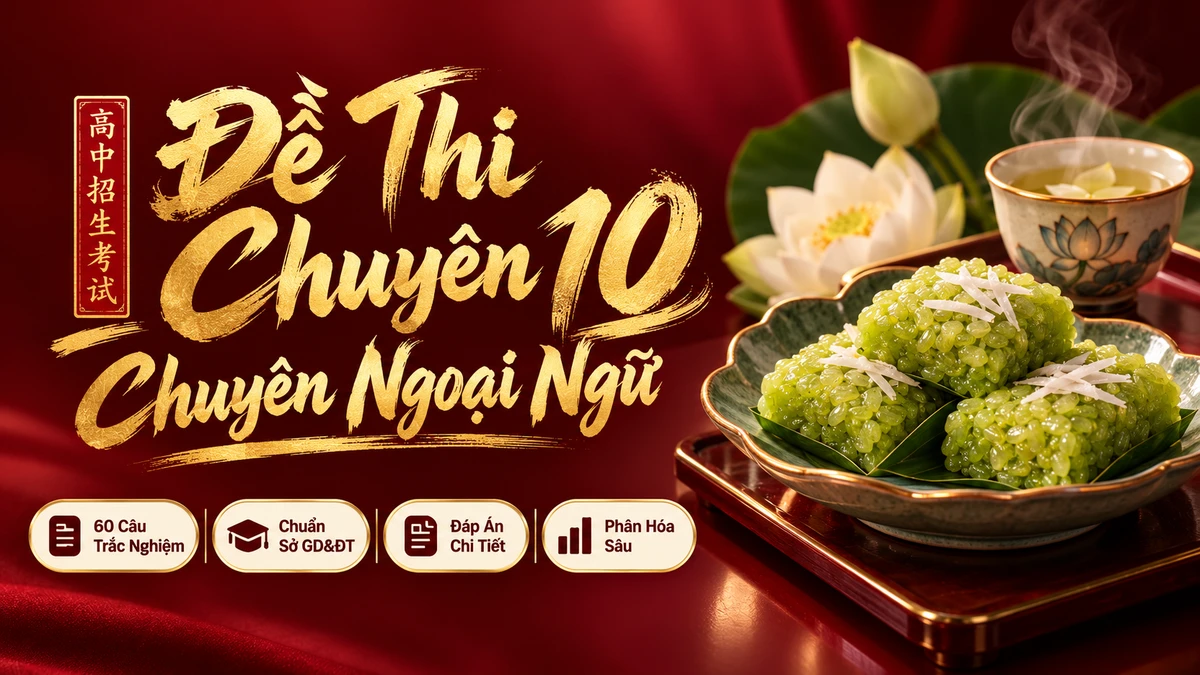 Đề Thi Tuyển Sinh Lớp 10 Chuyên Tiếng Trung — THPT Chuyên Ngoại Ngữ (Bộ 2) - FoxHSK
