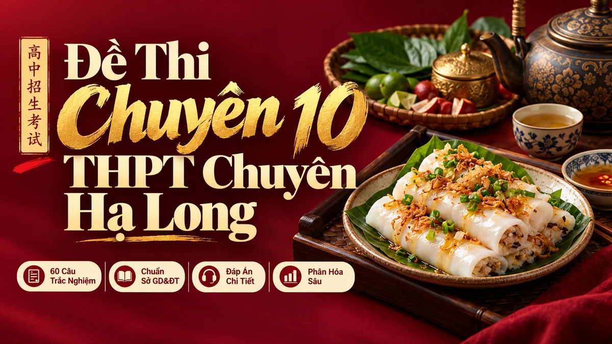 Đề Thi Tuyển Sinh Lớp 10 Chuyên Tiếng Trung THPT Chuyên Trần Phú (Hải Phòng) - FoxHSK