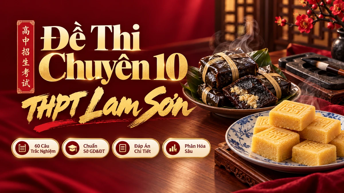 Đề Thi Tuyển Sinh Lớp 10 Chuyên Tiếng Trung — THPT Chuyên Lam Sơn (Thanh Hóa) - FoxHSK