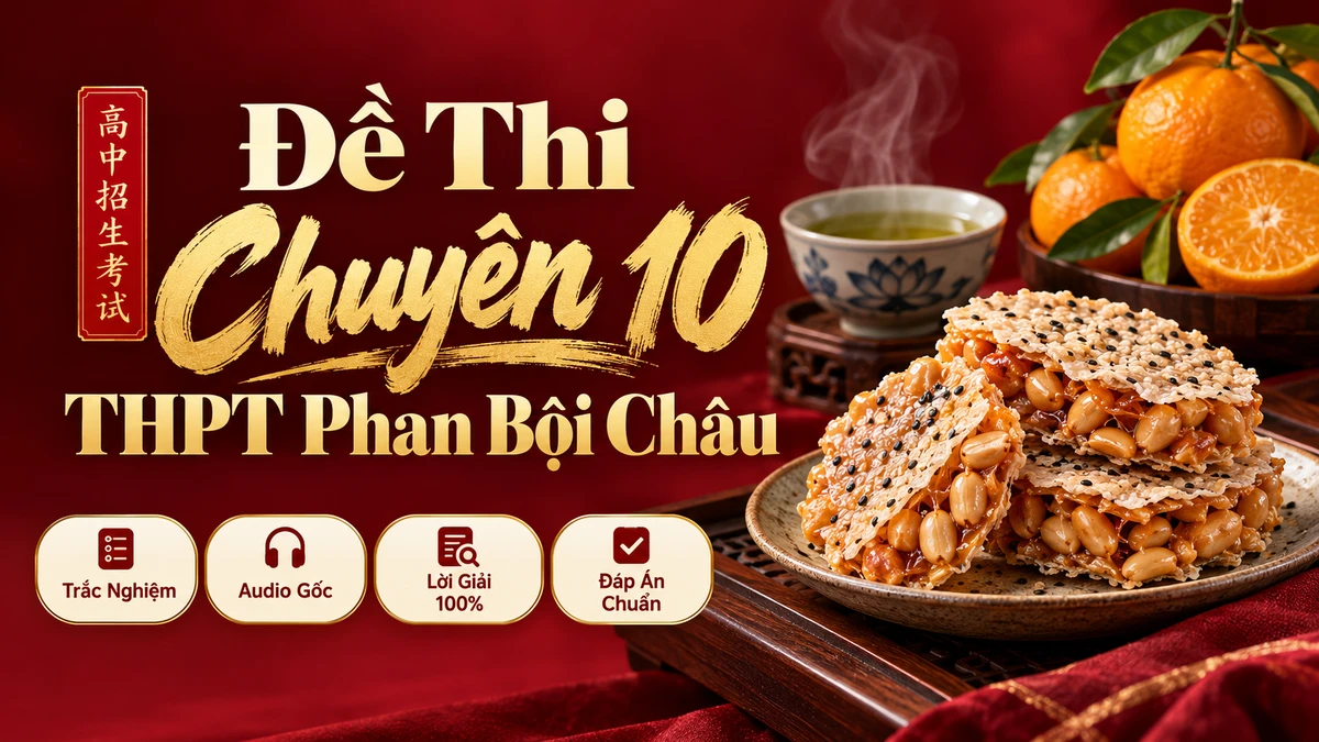 Đề Thi Tuyển Sinh Lớp 10 Chuyên Tiếng Trung — THPT Chuyên Phan Bội Châu (Nghệ An) - FoxHSK