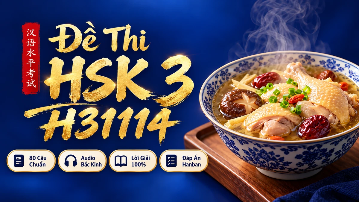 Đề Thi Thật Hoa Ngữ Quốc Tế YCT Cấp 1 Chính Thức (Mã Đề Y10901) (Full Audio MP3 + PDF + Đáp Án Chi Tiết) | FoxHSK