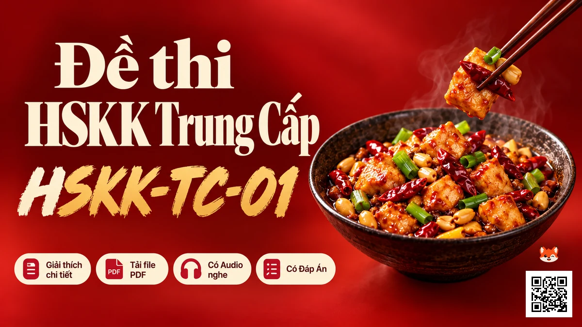 Đề Thi Thật Hoa Ngữ Quốc Tế YCT Cấp 2 Chính Thức (Mã Đề Y20902) (Full Audio MP3 + PDF + Đáp Án Chi Tiết) - FoxHSK