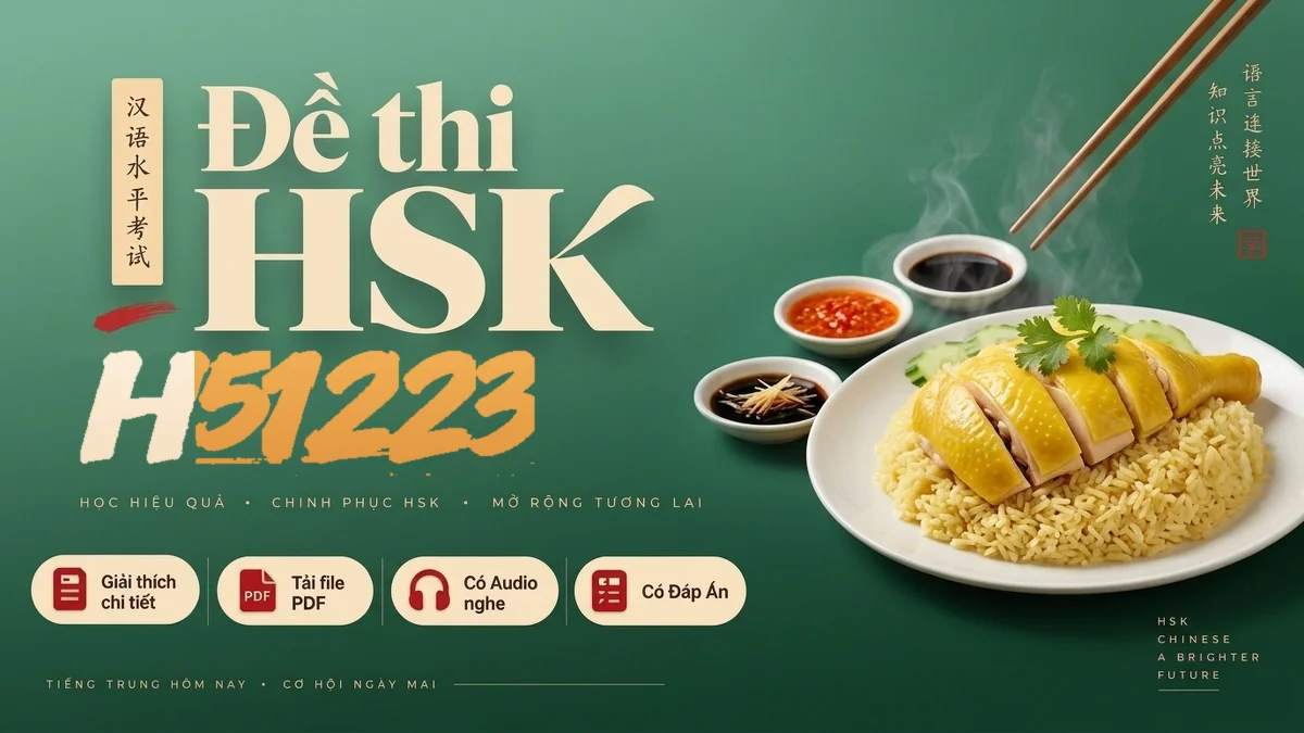 Đề Thi Thật Hoa Ngữ Quốc Tế YCT Cấp 2 Chính Thức (Mã Đề Y21316) (Full Audio MP3 + PDF + Đáp Án Chi Tiết) - FoxHSK