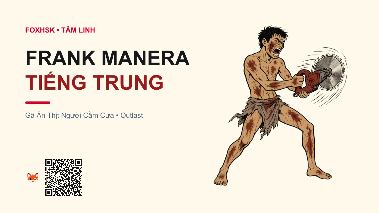 Gã Ăn Thịt Người Frank Manera Tiếng Trung Là Gì? (食人狂弗兰克 - shírénkuáng fúlánkè) • Nguồn Gốc Game Outlast:, Dấu Ấn Pop Culture & Phương Pháp Hóa Giải - FoxHSK