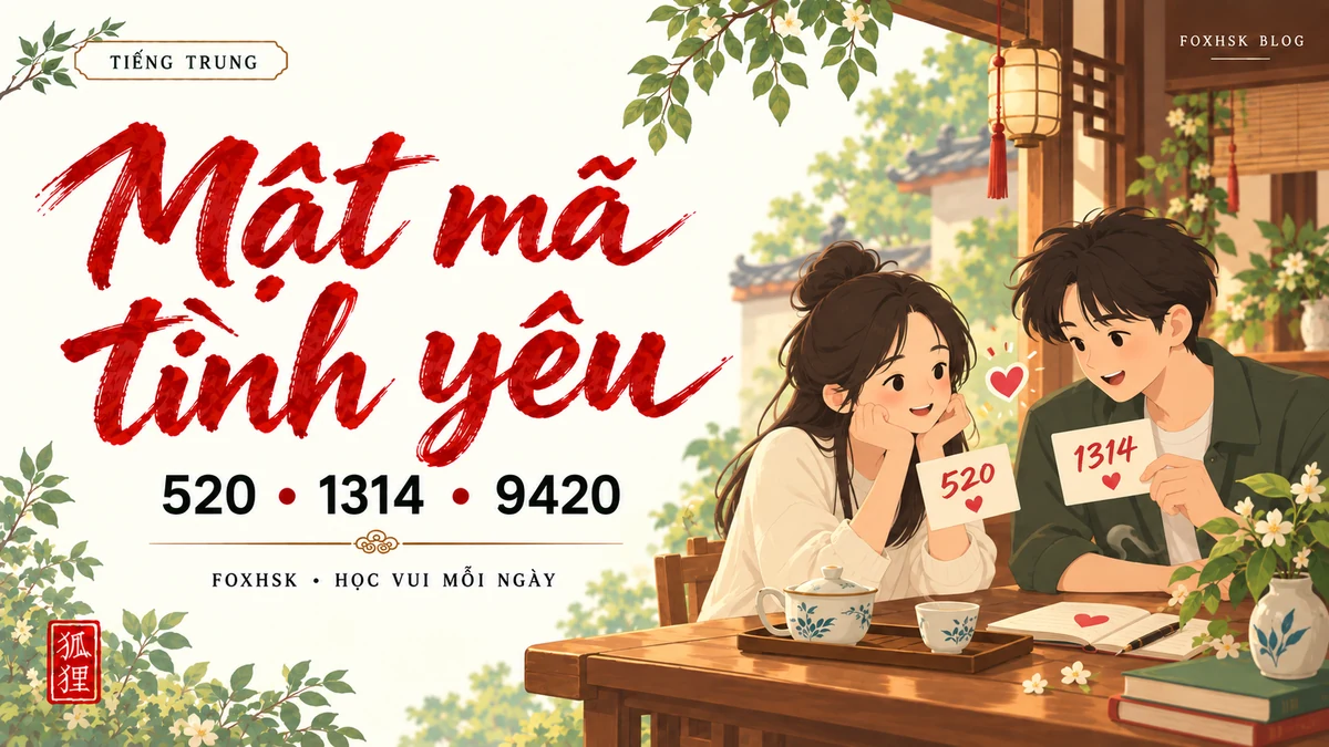 Giải Mã Ý Nghĩa Các Con Số Trong Tiếng Trung: Mật Mã Tình Yêu (520, 1314, 920) Đầy Đủ Nhất - FoxHSK