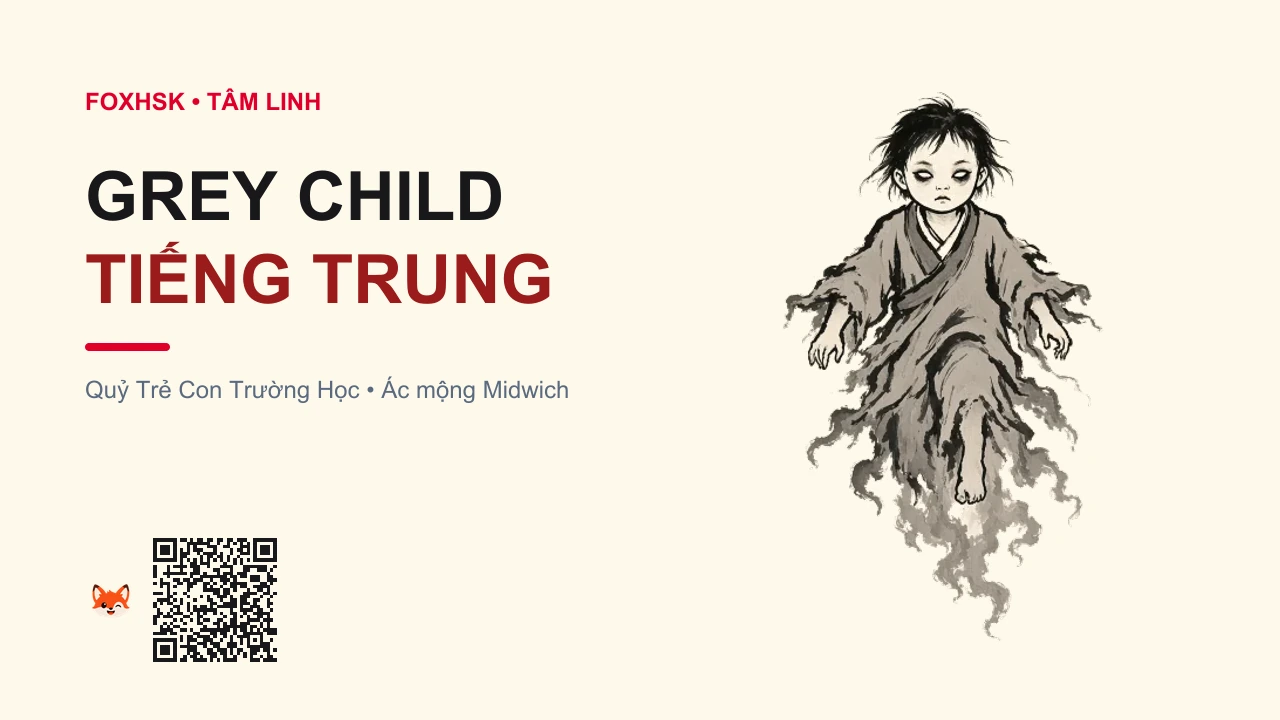 Quỷ Trẻ Con Trường Học (Grey Child) Tiếng Trung Là Gì? (灰童 - huītóng) • Nguồn Gốc Game Silent Hill 1, Dấu Ấn Pop Culture & Phương Pháp Hóa Giải - FoxHSK