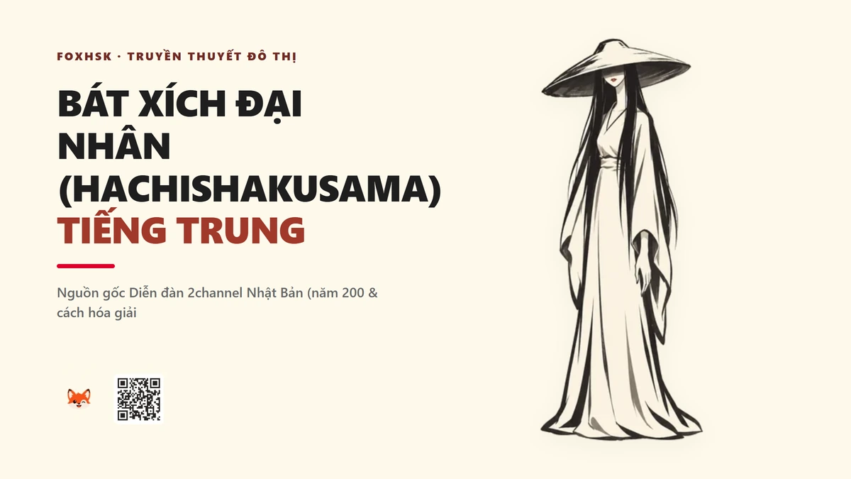Bát Xích Đại Nhân (Hachishakusama) Tiếng Trung Là Gì? (八尺大人 - bāchǐ dàrén) • Nguồn Gốc Diễn đàn 2channel Nhật, Dấu Ấn Pop Culture & Phương Pháp Hóa Giải - FoxHSK