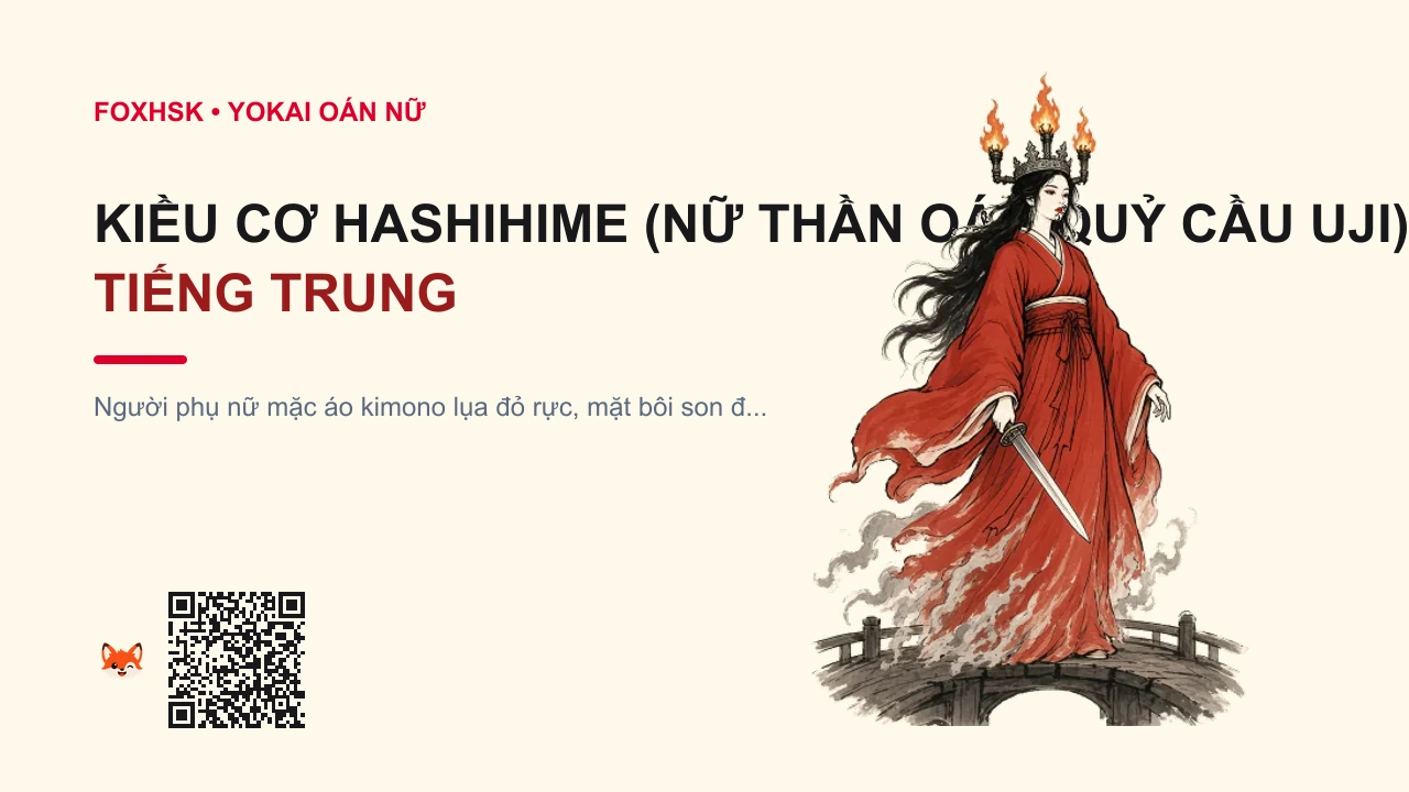 Kiều Cơ Hashihime (Nữ Thần Oán Quỷ Cầu Uji) Tiếng Trung Là Gì? (桥姬 - qiáojī) • Nguồn Gốc Heike Monogatari, Cầu, Dấu Ấn Pop Culture & Phương Pháp Hóa Giải - FoxHSK
