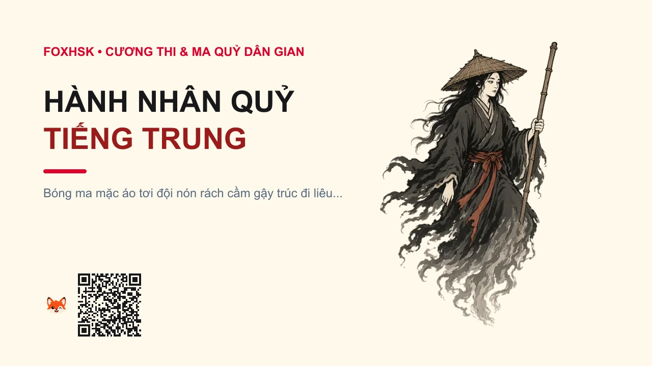Hành Nhân Quỷ Tiếng Trung Là Gì? (行人鬼 - xíngrēnguǐ) • Nguồn Gốc Dân gian Liêu Trai, Cổ, Dấu Ấn Pop Culture & Phương Pháp Hóa Giải - FoxHSK