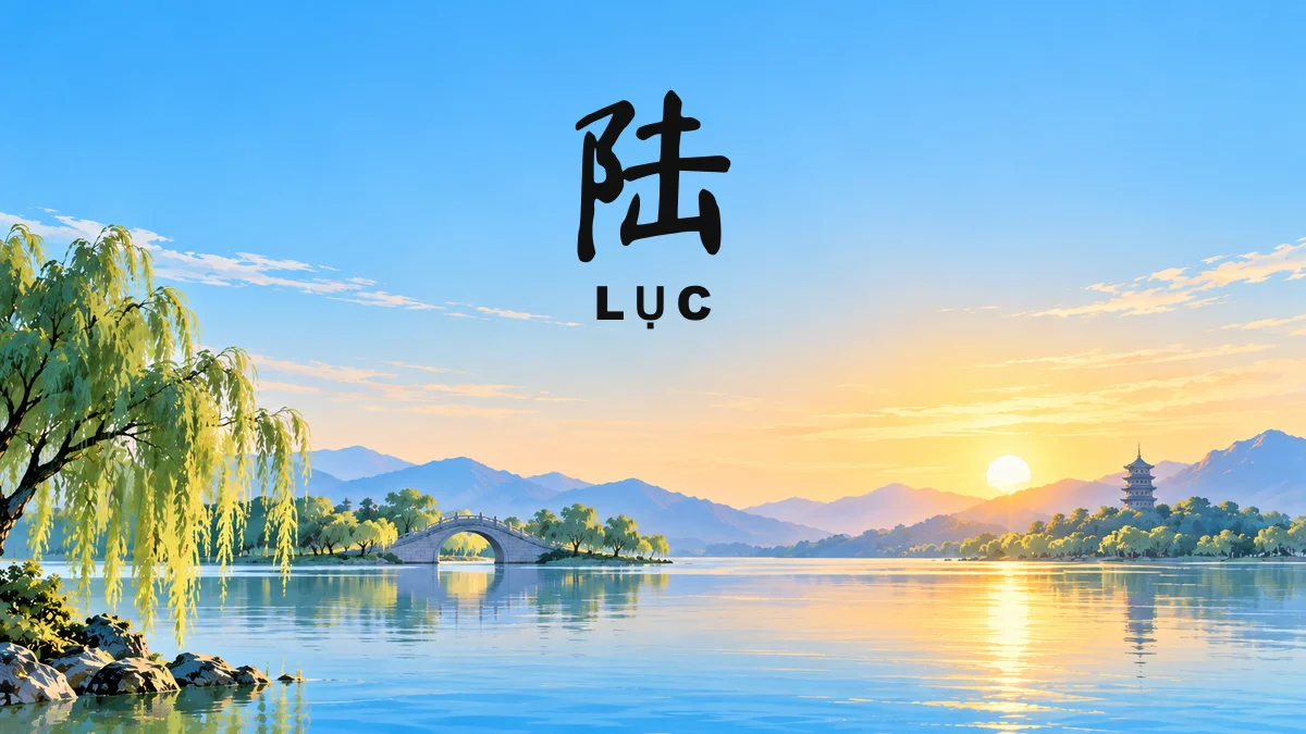 Họ LỤC Trong Tiếng Trung Là Gì? Nguồn Gốc Dòng Họ Lục, Chữ Hán & Nhân Vật Lịch Sử Kiệt Xuất - FoxHSK