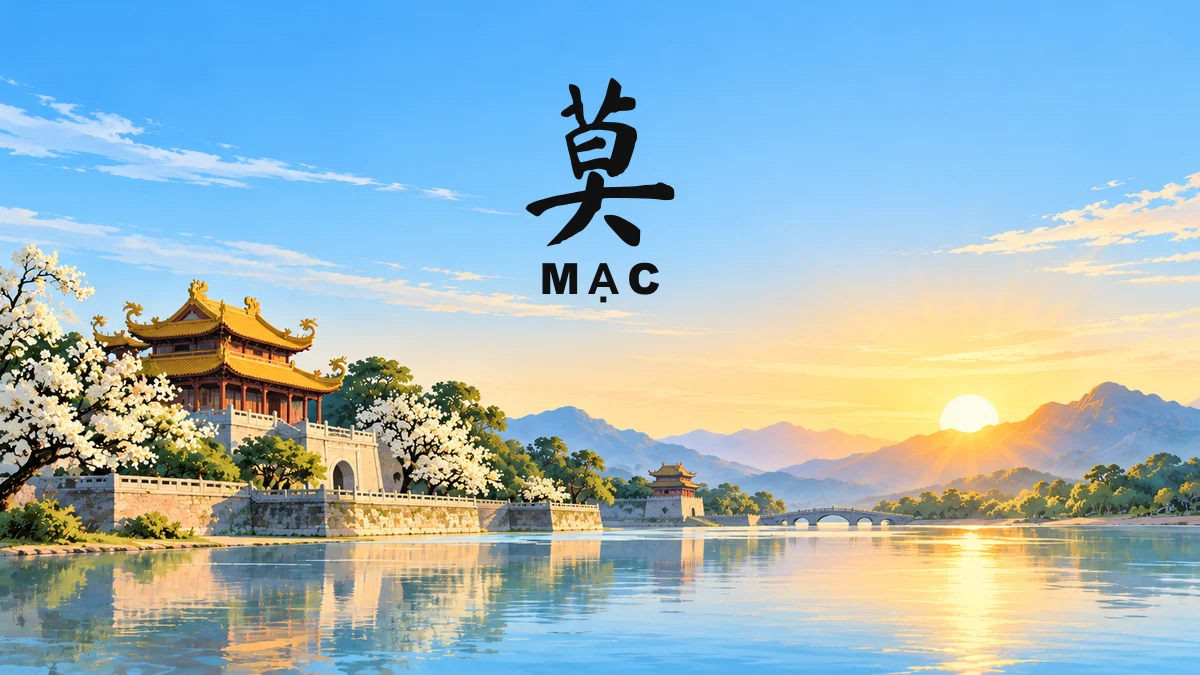 Họ MẠC Trong Tiếng Trung Là Gì? Nguồn Gốc Dòng Họ Mạc, Chữ Hán & Nhân Vật Lịch Sử Kiệt Xuất - FoxHSK