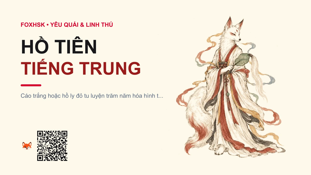 Hồ Tiên Tiếng Trung Là Gì? (狐仙 - húxiān) • Nguồn Gốc Tín ngưỡng Ngũ Đại Tiên, Dấu Ấn Pop Culture & Phương Pháp Hóa Giải - FoxHSK