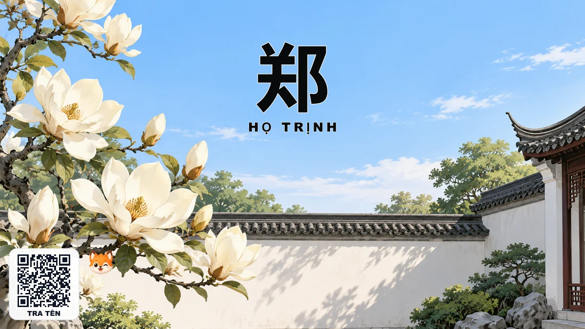 Họ TRỊNH Trong Tiếng Trung Là Gì? Nguồn Gốc Dòng Họ Trịnh, Chữ Hán & Nhân Vật Lịch Sử Kiệt Xuất - FoxHSK