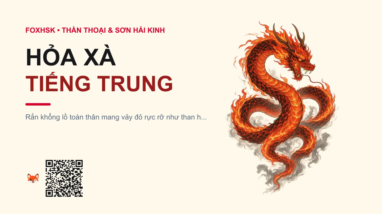 Hỏa Xà Tiếng Trung Là Gì? (火蛇 - huǒshé) • Nguồn Gốc Sơn Hải Kinh • Hải Ngoại, Dấu Ấn Pop Culture & Phương Pháp Hóa Giải - FoxHSK