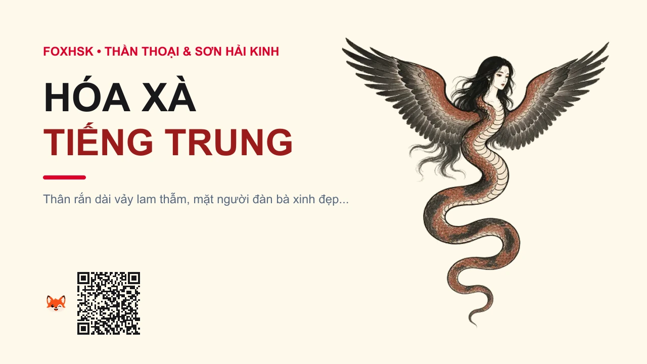 Hóa Xà Tiếng Trung Là Gì? (化蛇 - huàshé) • Nguồn Gốc Sơn Hải Kinh • Trung Sơn, Dấu Ấn Pop Culture & Phương Pháp Hóa Giải - FoxHSK