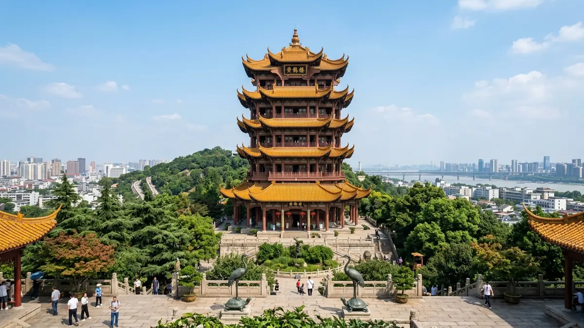 HOÀNG HẠC LÂU VŨ HÁN HỒ BẮC - TỨ ĐẠI DANH LÂU TRUNG QUỐC