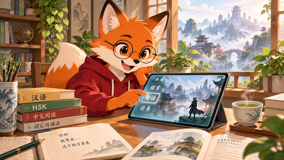 Học Tiếng Trung Qua Game Tương Tác Into the Haze: Đột Phá Kỹ Năng Đọc Hiểu Và Luyện Thi HSK - FoxHSK