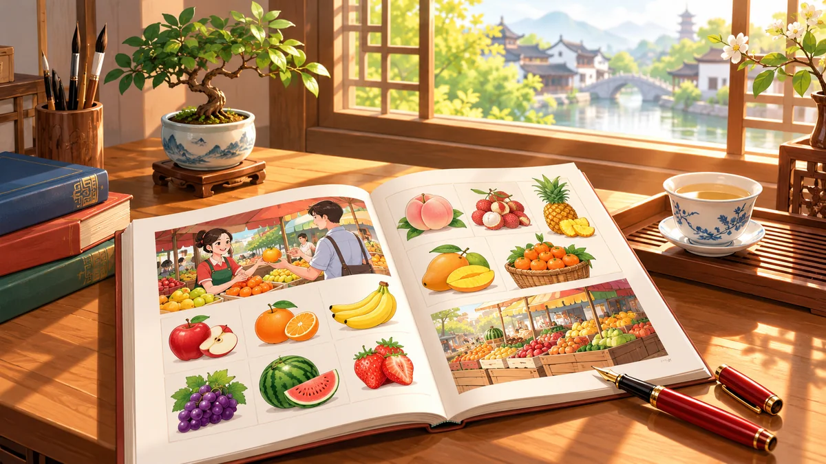 Học Tiếng Trung Theo Chủ Đề Mua Bán Hoa Quả Trong Tiếng Trung - FoxHSK