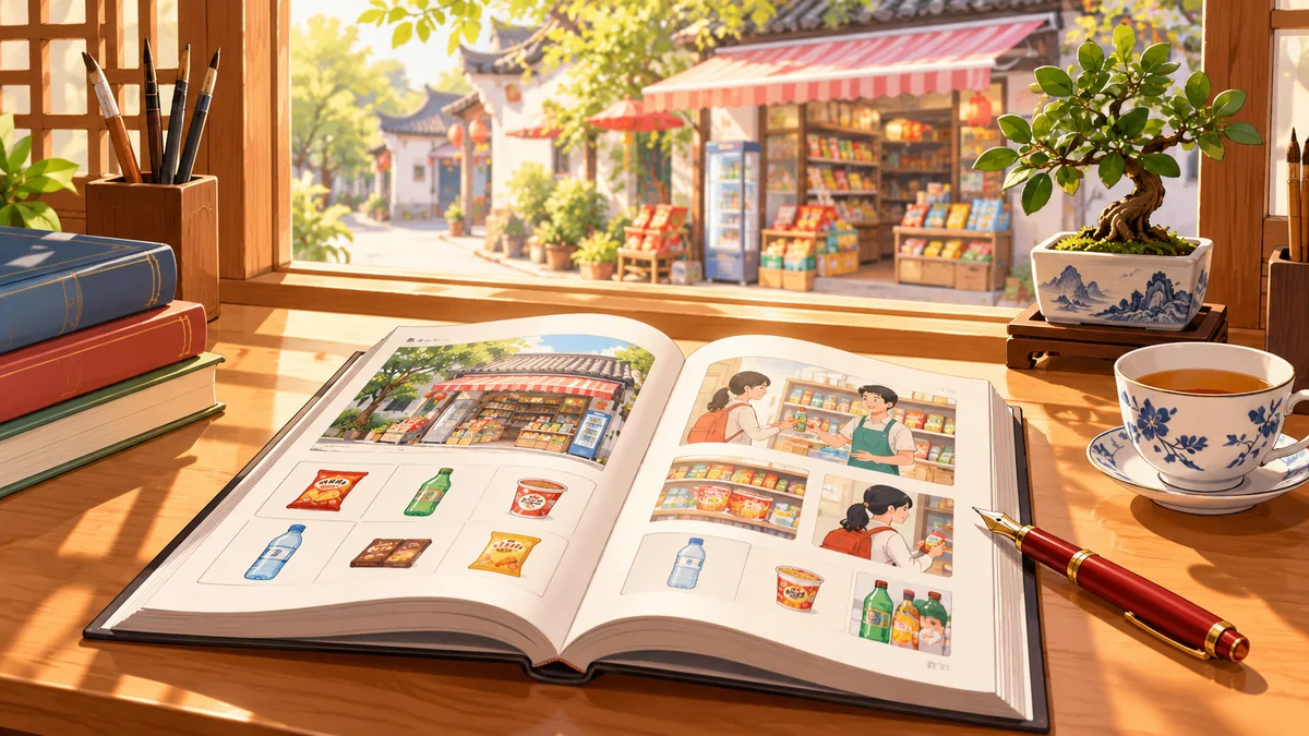 Học Tiếng Trung Theo Chủ Đề Tải Tại Cửa Hàng Tạp Hóa Nhỏ Bên Đường Trong Tiếng Trung - FoxHSK