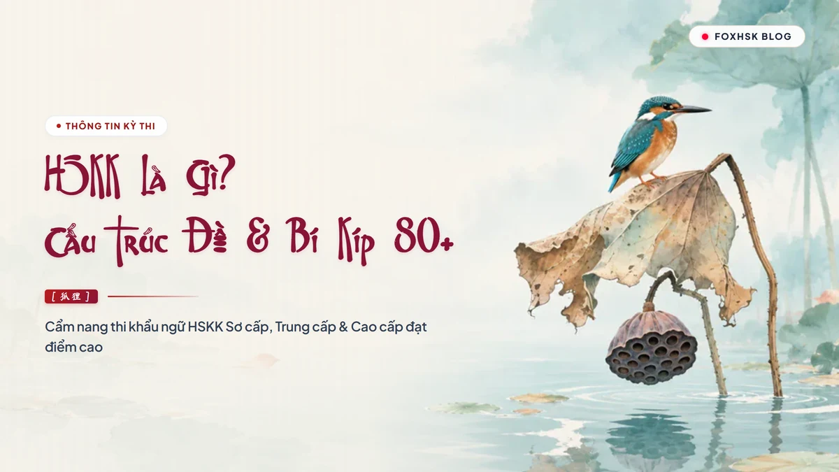 HSKK Là Gì? Cấu Trúc Đề Thi HSKK Sơ Cấp, Trung Cấp, Cao Cấp & Bí Kíp Đạt 80+ Điểm Khẩu Ngữ - FoxHSK
