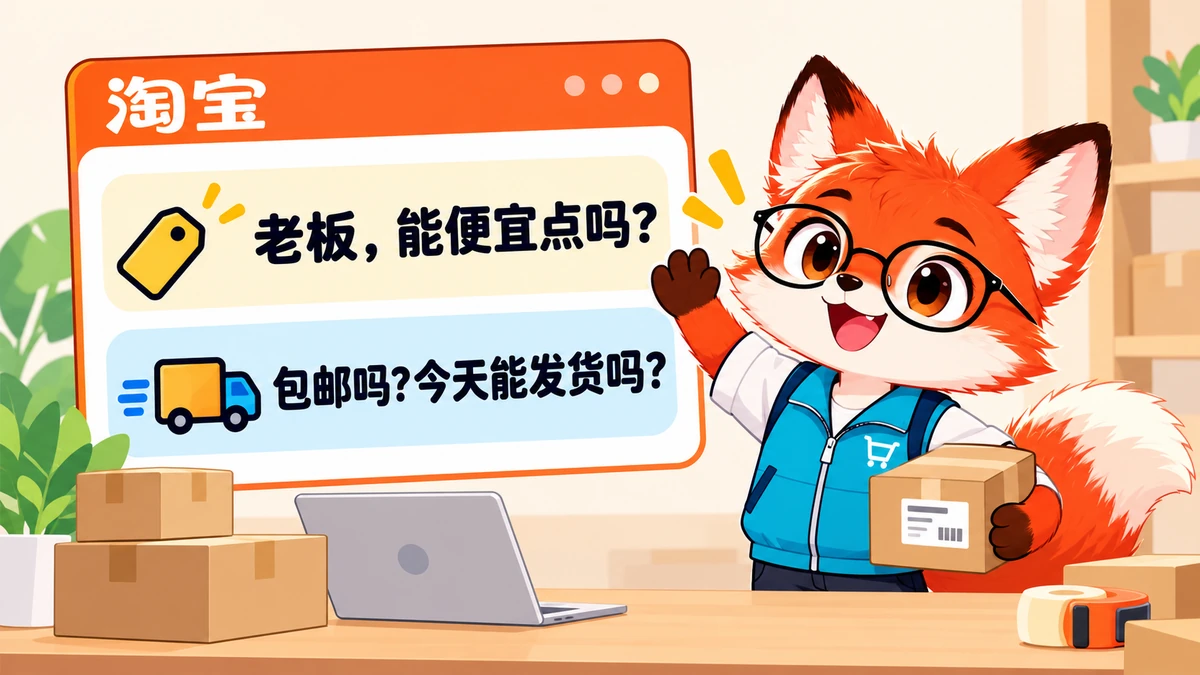 Minh họa 100 Câu Tiếng Trung Thực Chiến Khi Đi Mua Sắm, Mặc Cả & Săn Sale Taobao