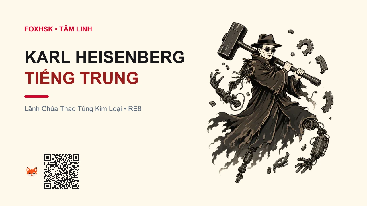 Lãnh Chúa Cơ Khí Karl Heisenberg Tiếng Trung Là Gì? (卡尔·海森伯格 - kǎ'ěr hǎisēnbógé) • Nguồn Gốc Game Resident Evil, Dấu Ấn Pop Culture & Phương Pháp Hóa Giải - FoxHSK