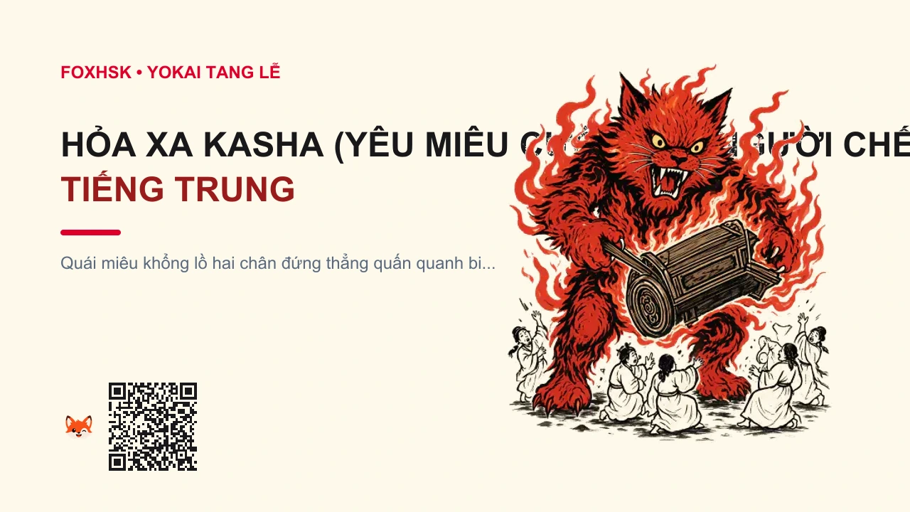 Hỏa Xa Kasha (Yêu Miêu Cướp Xác Người Chết) Tiếng Trung Là Gì? (火车怪 - huǒchēguài) • Nguồn Gốc Phật giáo Nhật Bản và, Dấu Ấn Pop Culture & Phương Pháp Hóa Giải - FoxHSK