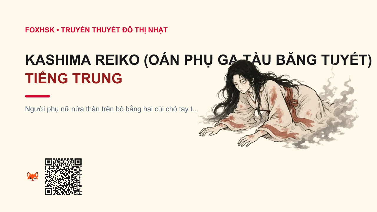 Kashima Reiko (Oán Phụ Ga Tàu Băng Tuyết) Tiếng Trung Là Gì? (鹿岛零子 - lùdǎolíngzǐ) • Nguồn Gốc Đô thị Hokkaido Nhật, Dấu Ấn Pop Culture & Phương Pháp Hóa Giải - FoxHSK