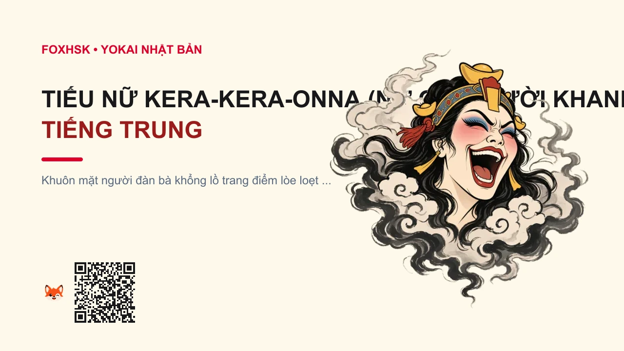 Tiếu Nữ Kera-kera-onna (Nữ Quái Cười Khanh Khách Trên Trời) Tiếng Trung Là Gì? (倩兮女 - qiànxīnǚ) • Nguồn Gốc Konjaku Gazu Zoku Hyakki, Dấu Ấn Pop Culture & Phương Pháp Hóa Giải - FoxHSK