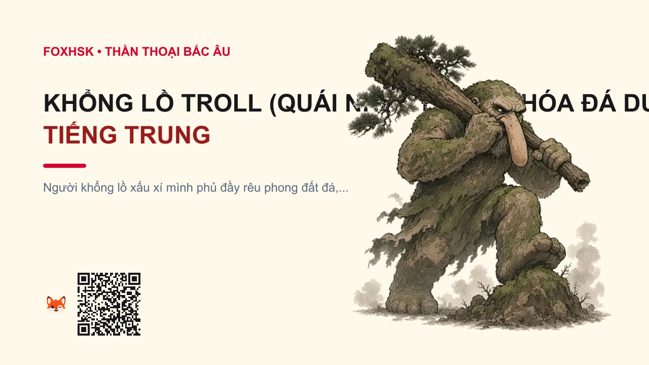 Khổng Lồ Troll (Quái Nhân Đất Đá Hóa Đá Dưới Nắng) Tiếng Trung Là Gì? (巨怪特罗尔 - tèluó'ěr) • Nguồn Gốc Dãy núi hoang dã Na Uy, Dấu Ấn Pop Culture & Phương Pháp Hóa Giải - FoxHSK