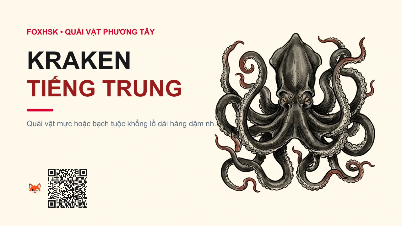 Kraken Tiếng Trung Là Gì? (北海巨妖 - běihǎijùyāo) • Thủy Quái Bạch Tuộc Biển Bắc, Cướp Biển Caribbean & Câu Nói Release The Kraken - FoxHSK