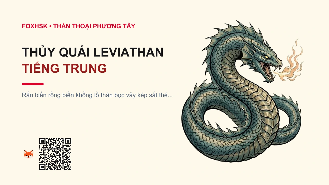 Thủy Quái Leviathan Tiếng Trung Là Gì? (利维坦 - lìwéitǎn) • Nguồn Gốc Kinh Thánh Cựu Ước &, Dấu Ấn Pop Culture & Phương Pháp Hóa Giải - FoxHSK